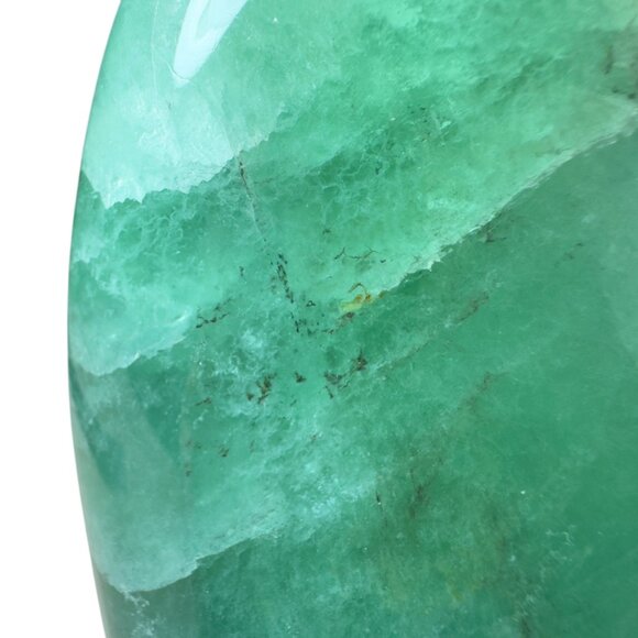 Fluorite Freeform Polished Green Stone Crystal Mineral 4 In Tall Decor China - Picture 6 of 7